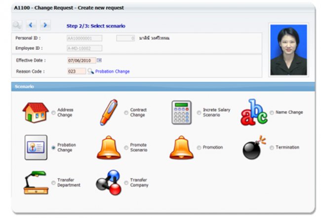  D-Work™ Employee Maintenance Screen Shot